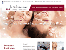 Tablet Screenshot of bertmans-beaute.ch